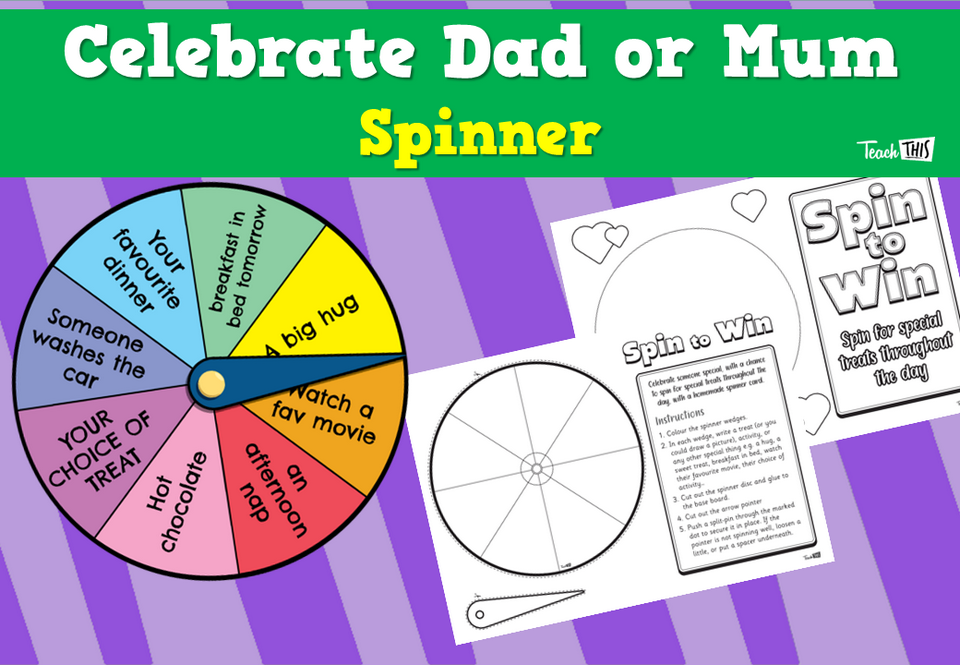 Celebrate Dad or Mum Spinner