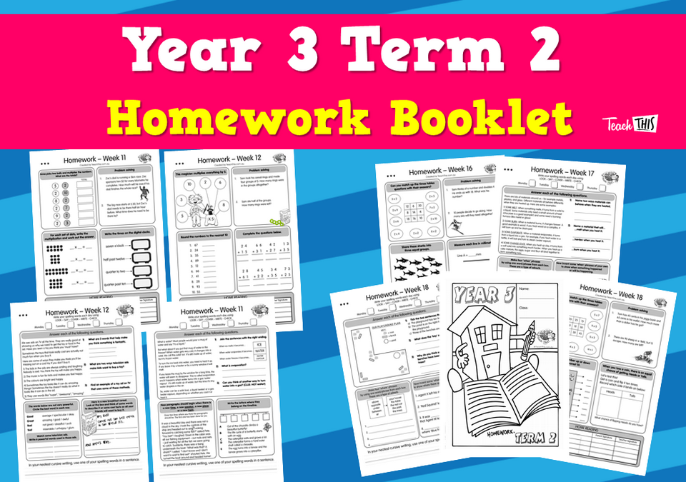 Year 3 Term 2 Homework Booklet