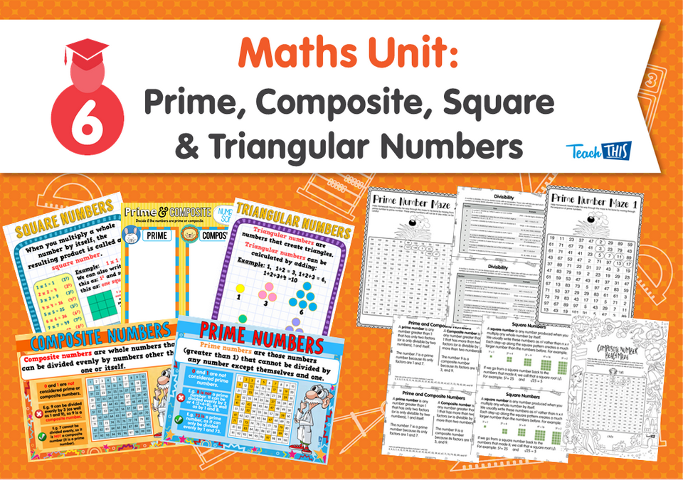 Maths Unit: Prime, Composite, Square & Triangular Numbers