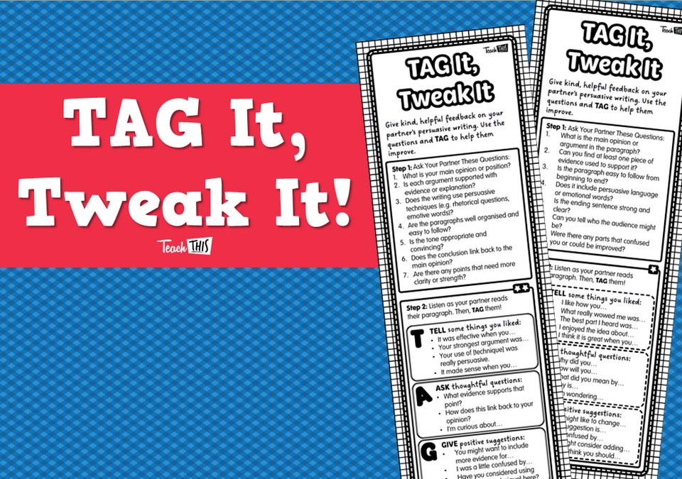TAG It, Tweak It!