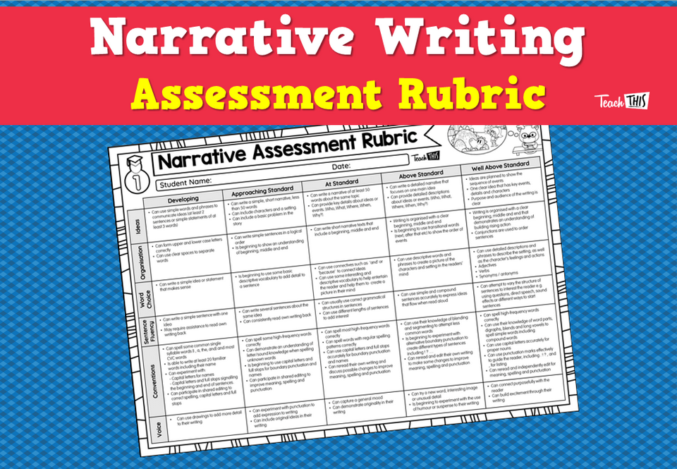 Narrative Writing Assessment Rubric