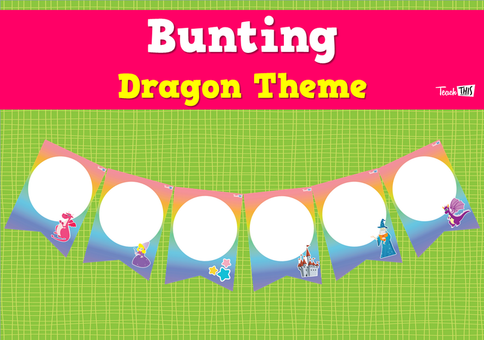 Bunting - Dragon Theme