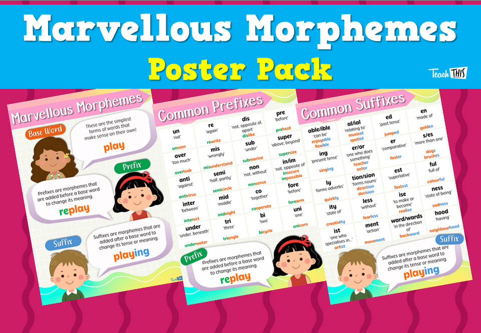 Marvellous Morphemes Poster Pack