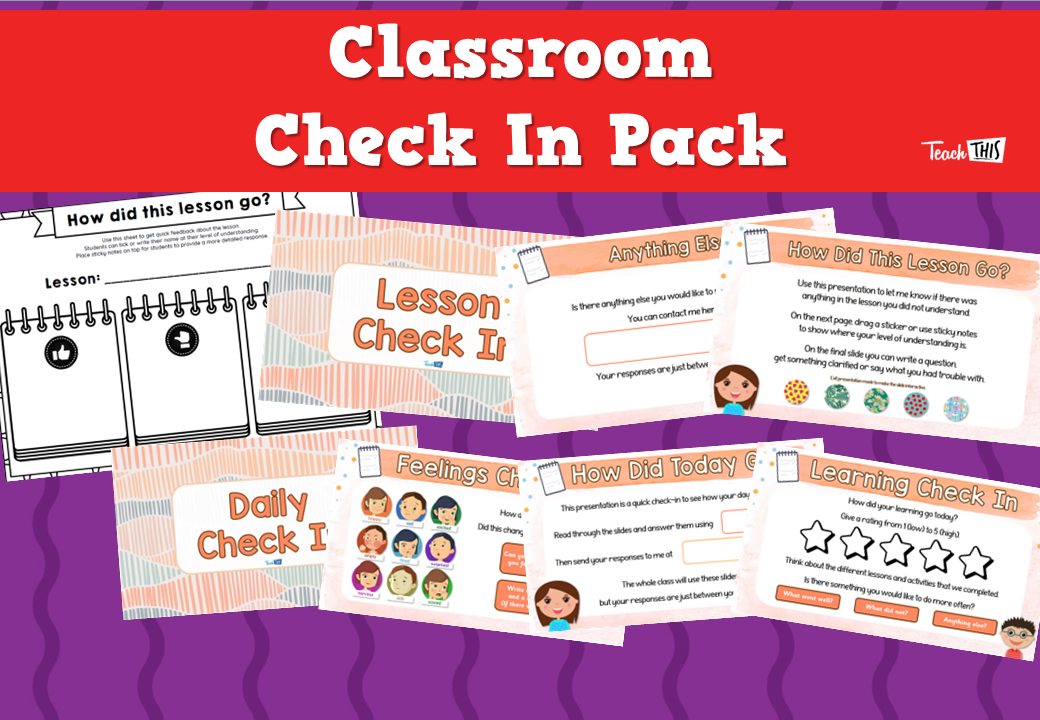 Classroom Check In Pack