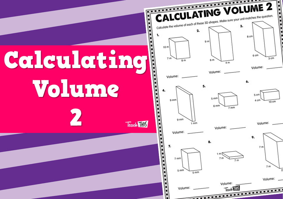 Calculating Volume 2
