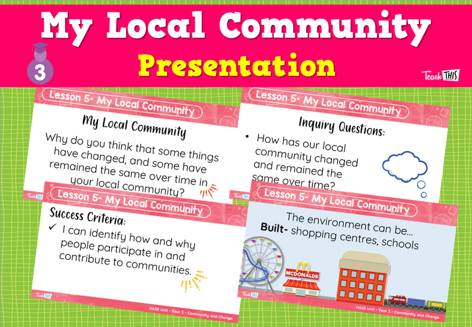 My Local Community - Presentation