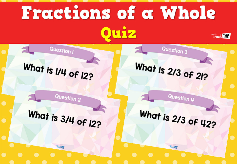 Fractions of a Whole Quiz