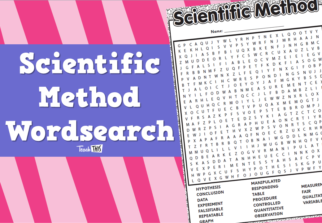Scientific Method Wordsearch