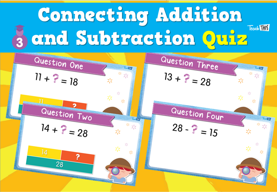 Connecting Addition and Subtraction- Quiz