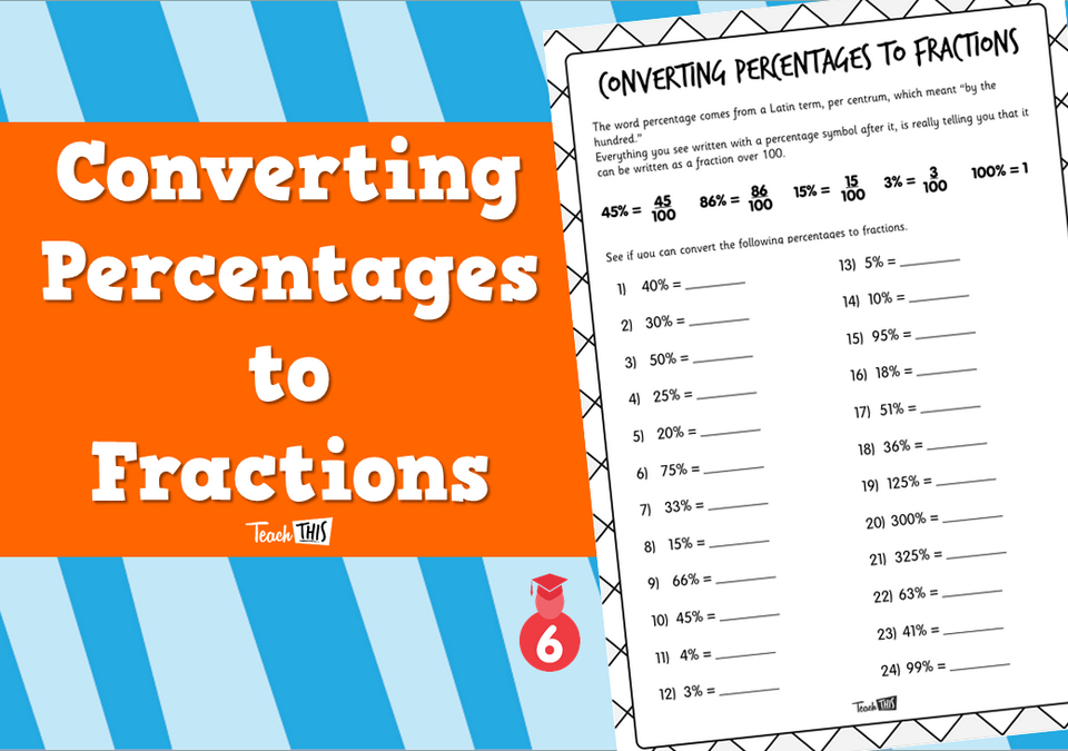 Converting Percentages to Fractions