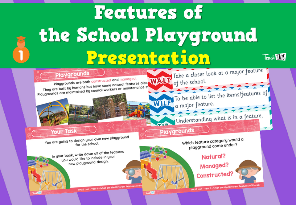 Features of the School Playground - Presentation