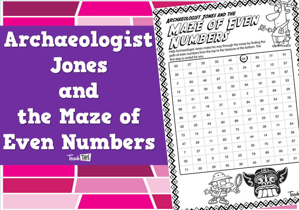 Archaeologist Jones and the Maze of Even Numbers