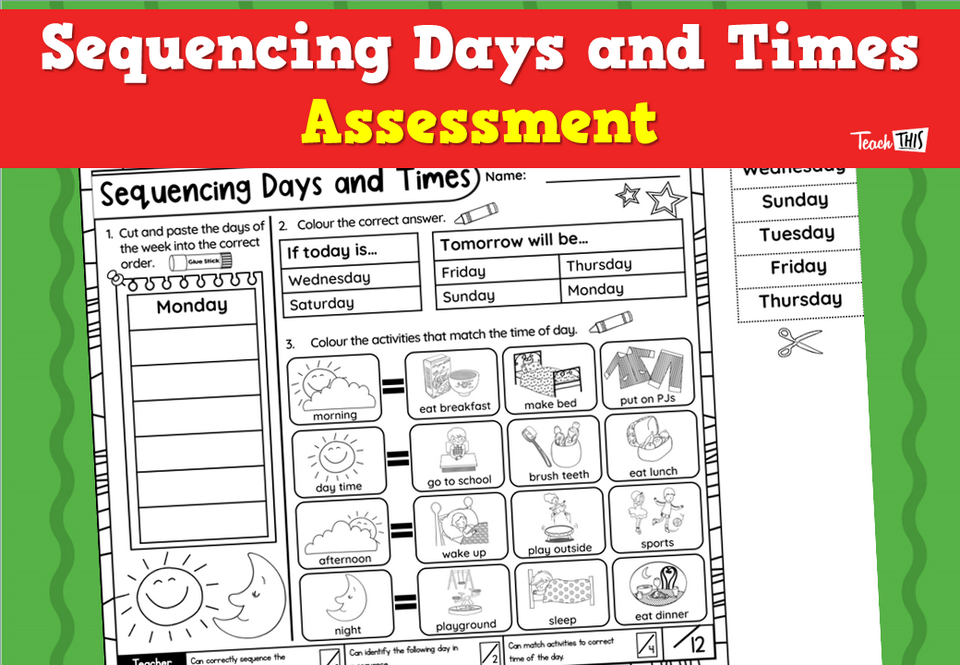 Sequencing Days and Times Assessment