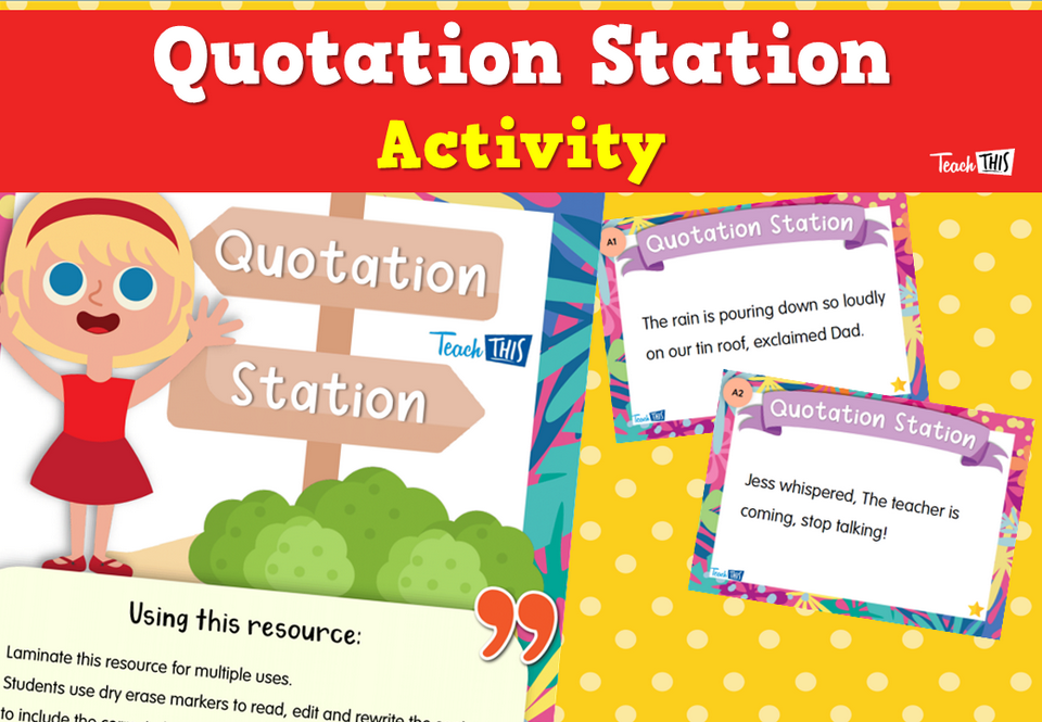 Quotation Station Activity