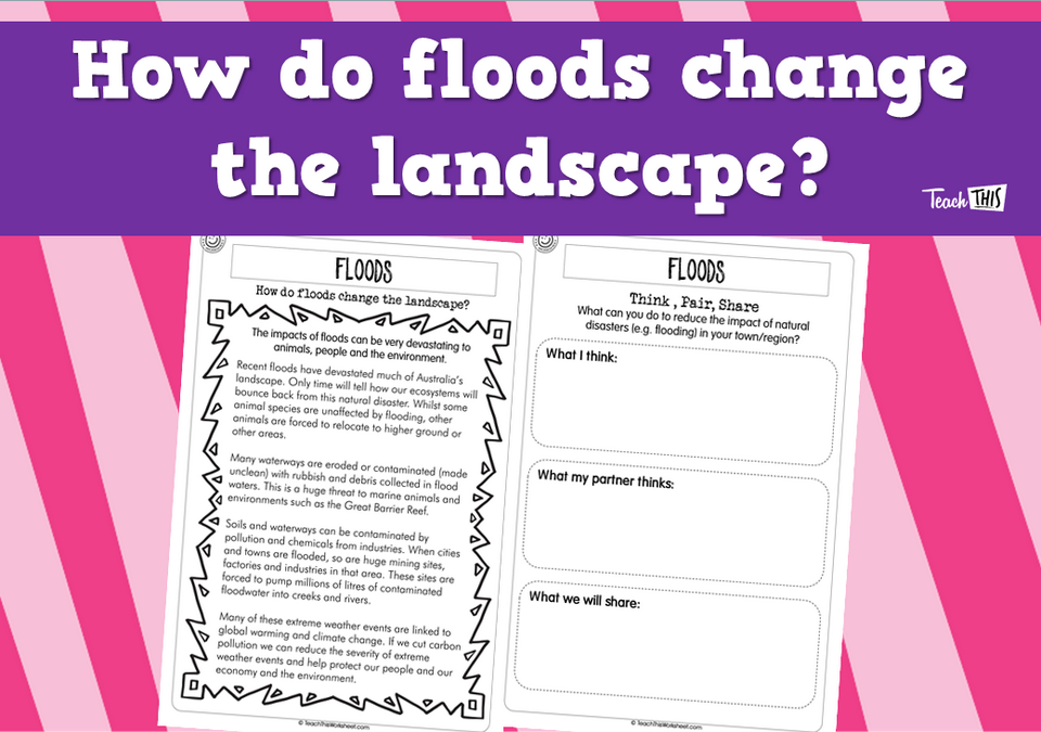 How do floods change the landscape? (2pg)