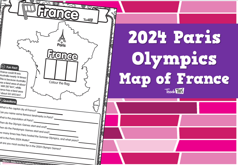 2024 Paris Olympics Map of France
