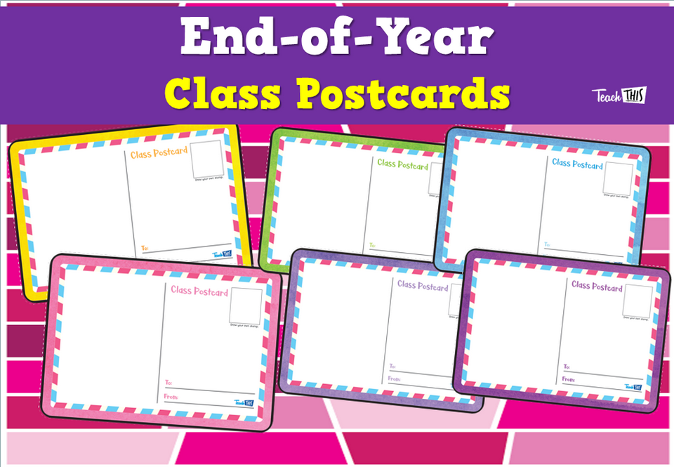 End-of-Year Class Postcards