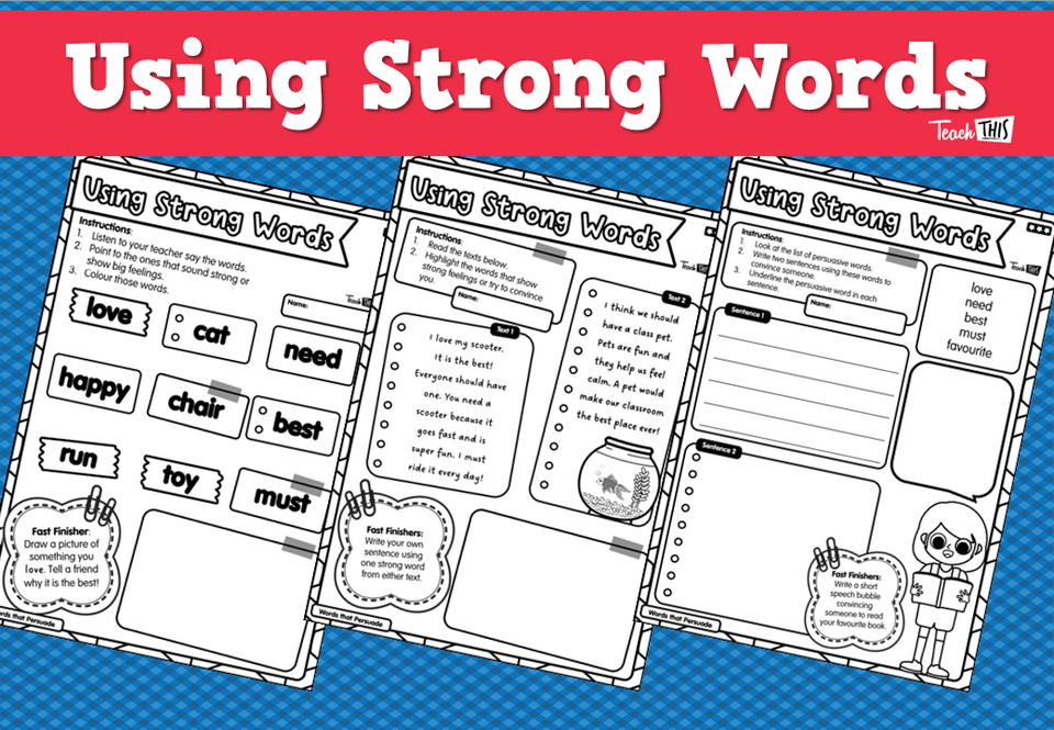 Using Strong Words