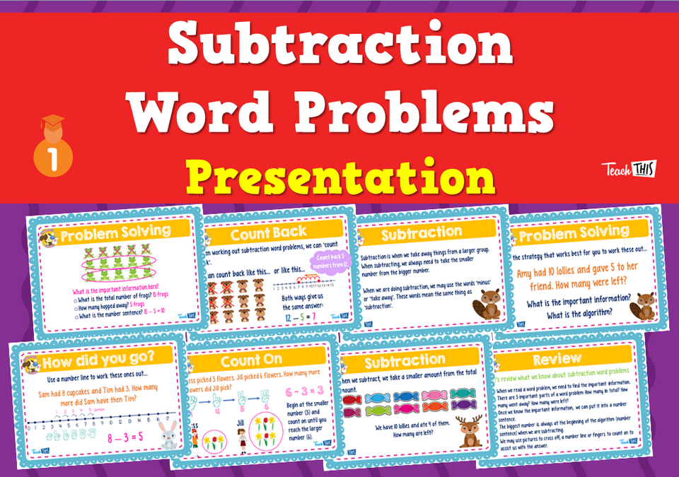 Subtraction Problem Solving - Presentation