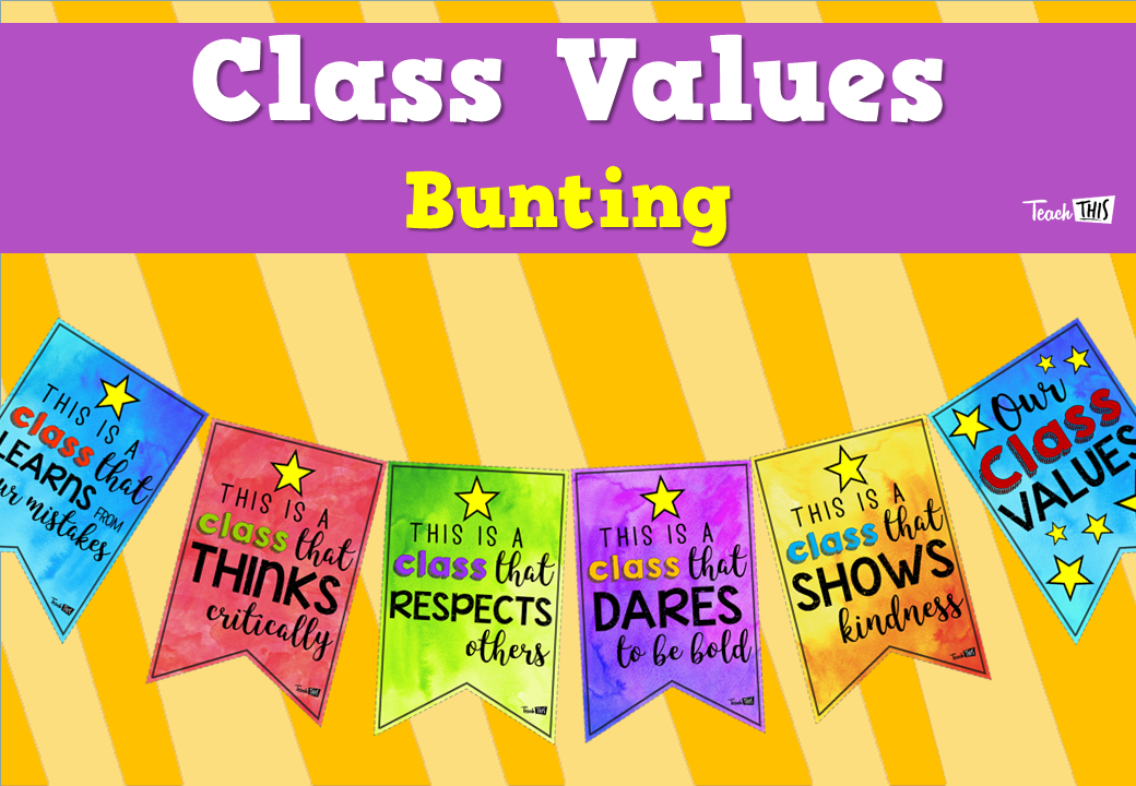 Class Values - Bunting