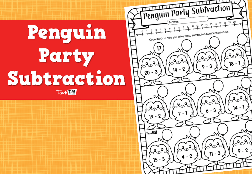Penguin Party Subtraction