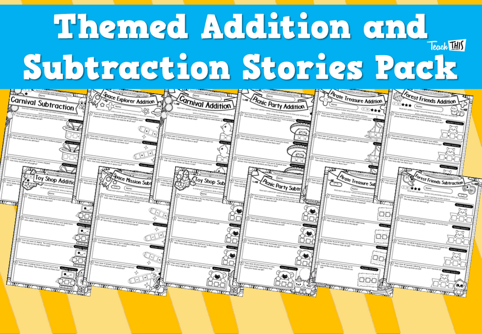 Themed Addition and Subtraction Stories Pack