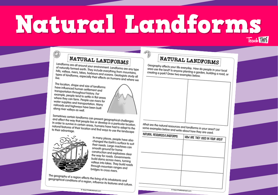 Natural Landforms (2pg)
