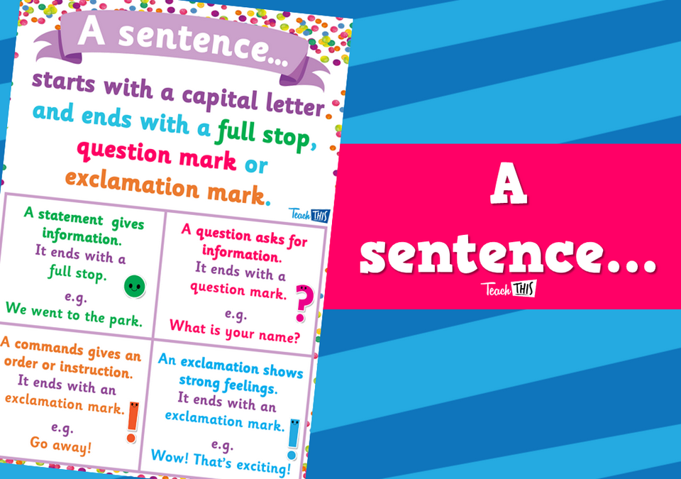 A sentence...