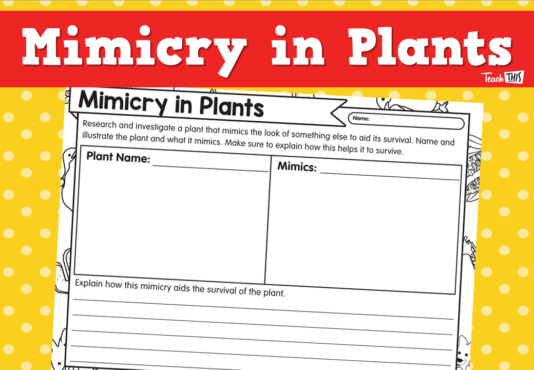 Mimicry in Plants