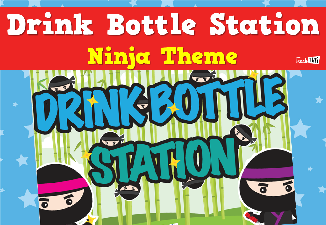 Drink Bottle Station - Ninja Theme