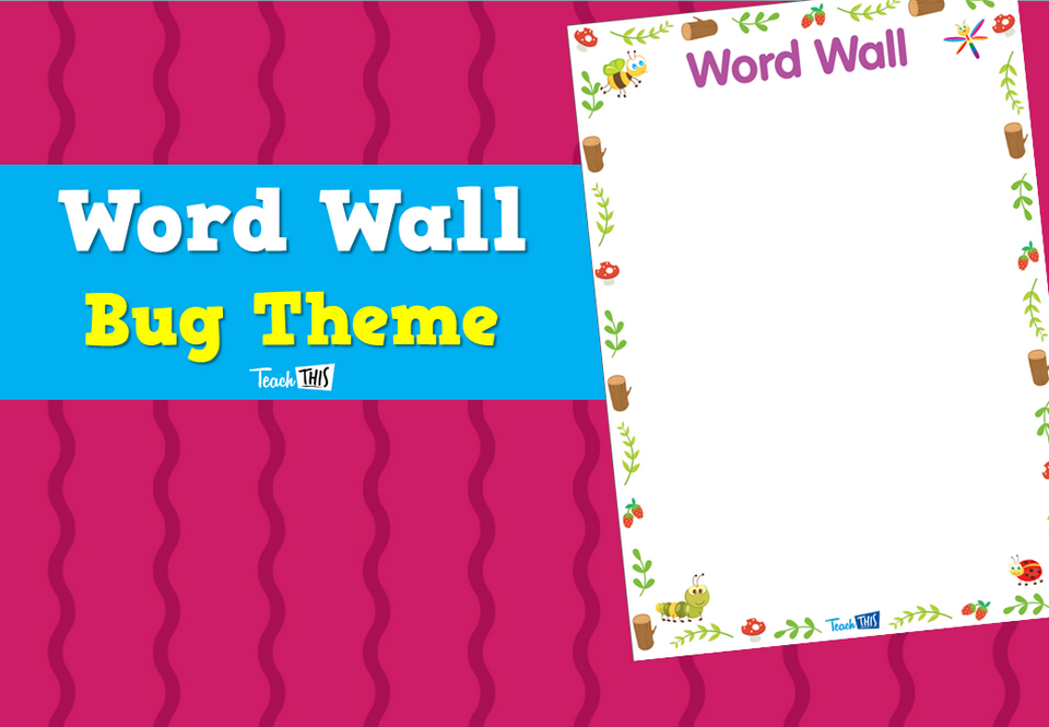 Word Wall - Bug Theme
