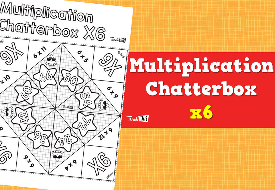 Multiplication Chatterbox 6’s