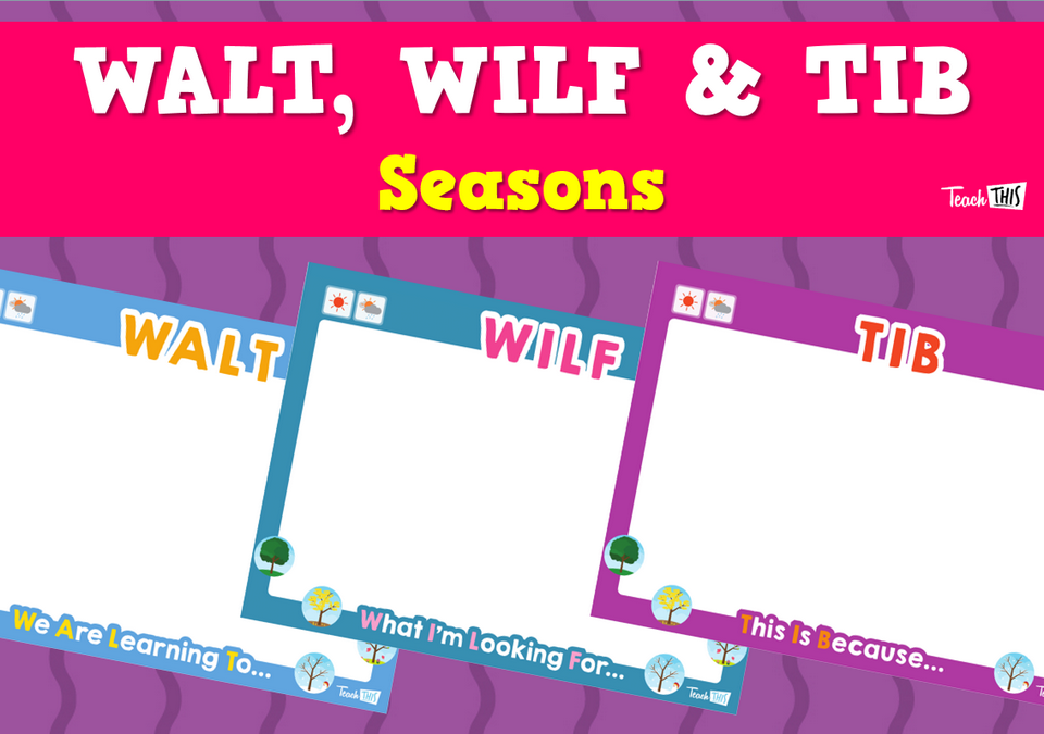 WALT, WILF & TIB - Seasons