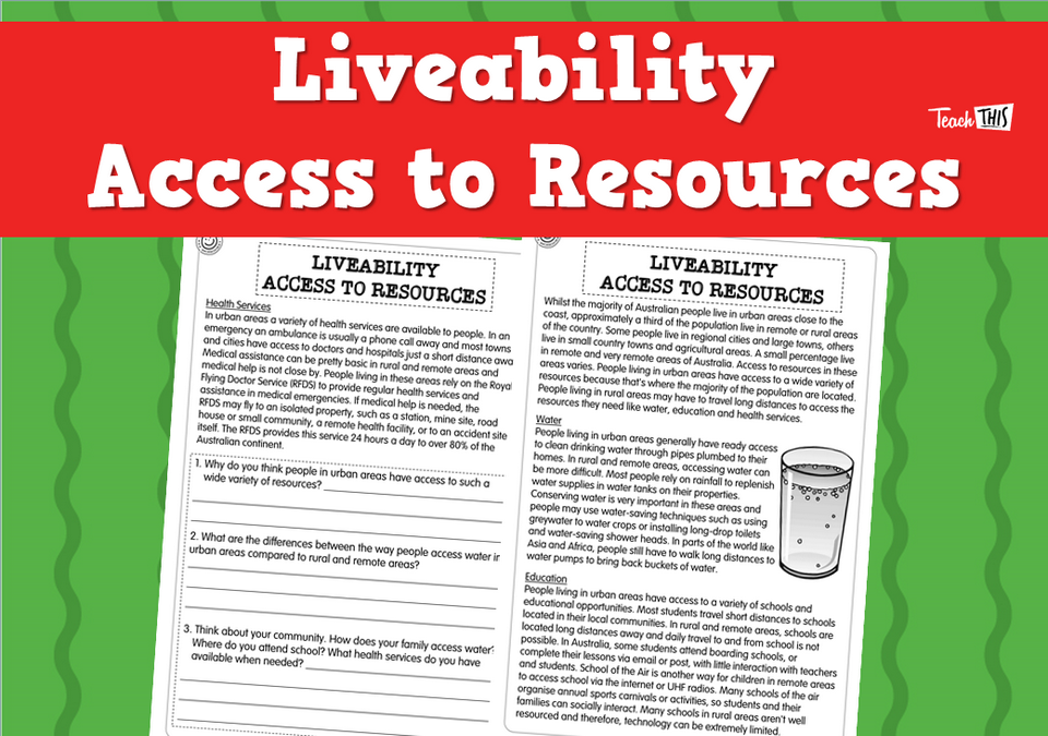 Liveability Access to Resources (2pg)