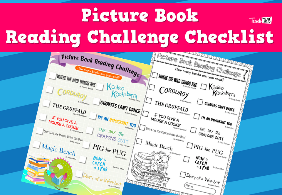Picture Book Reading Challenge Checklist