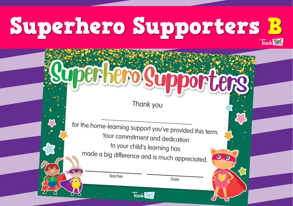Superhero Supporters B