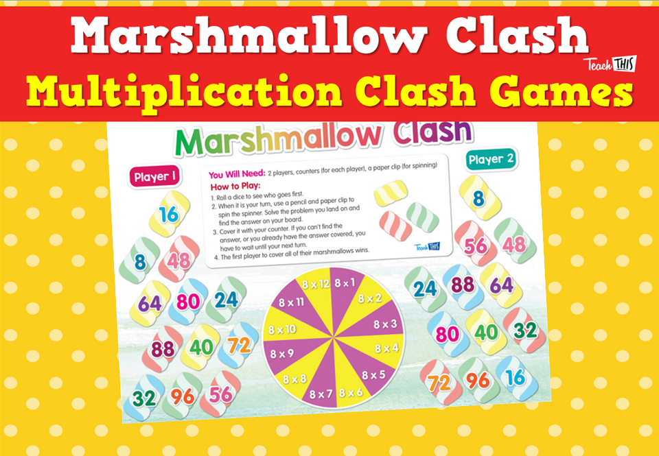 Marshmallow Clash - Multiplication Clash Games