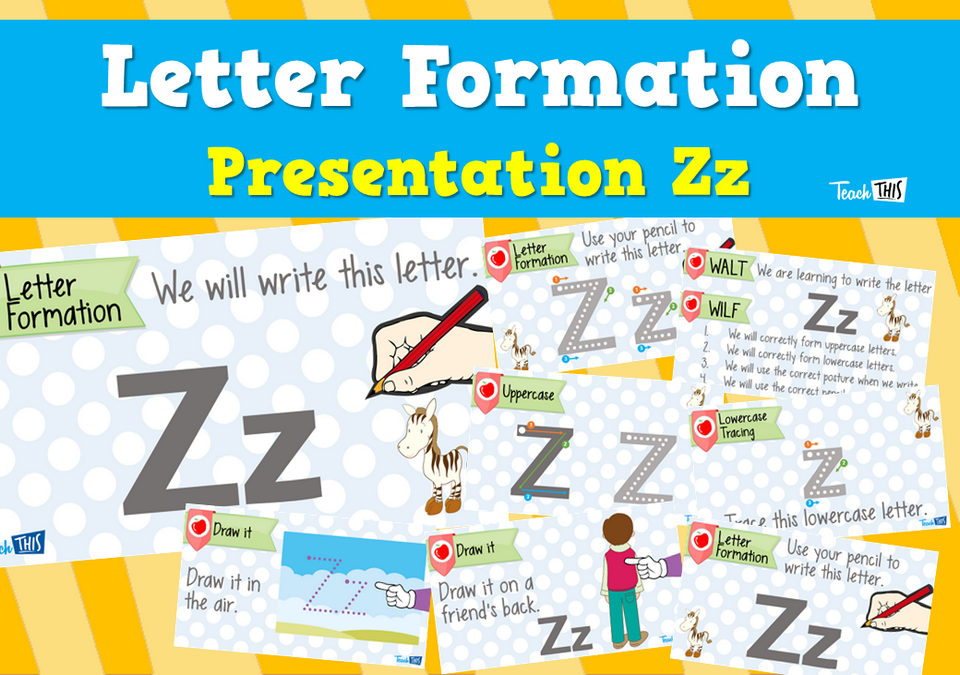 Letter Formation Presentation Zz