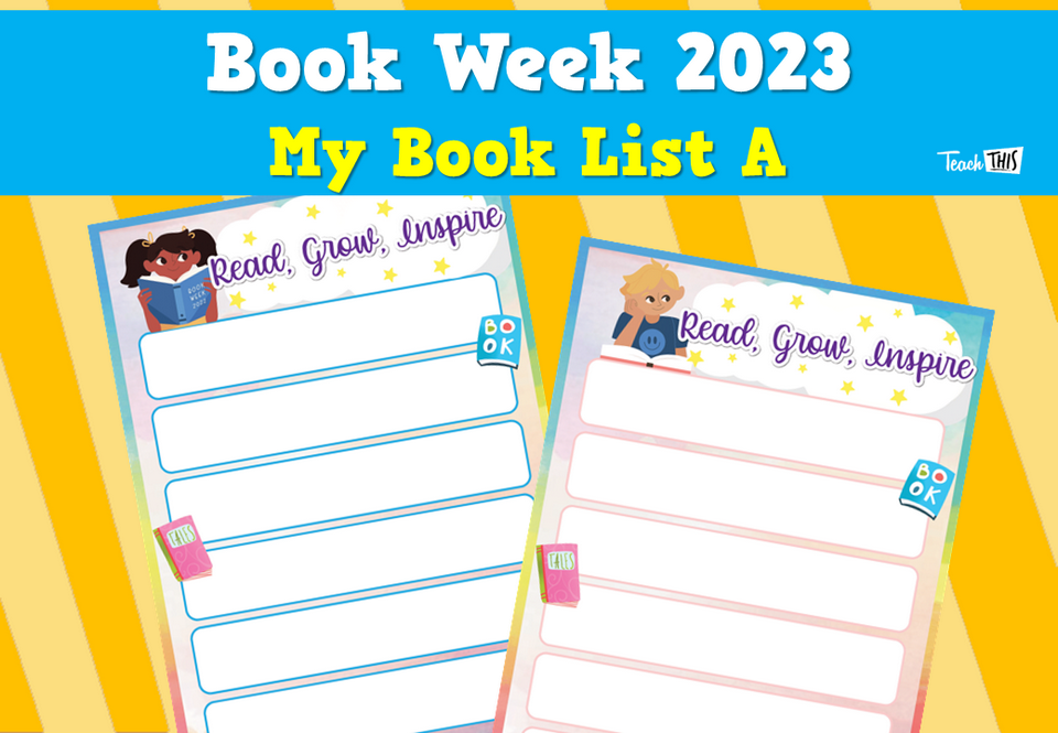 Book Week 2023 - My Book List A