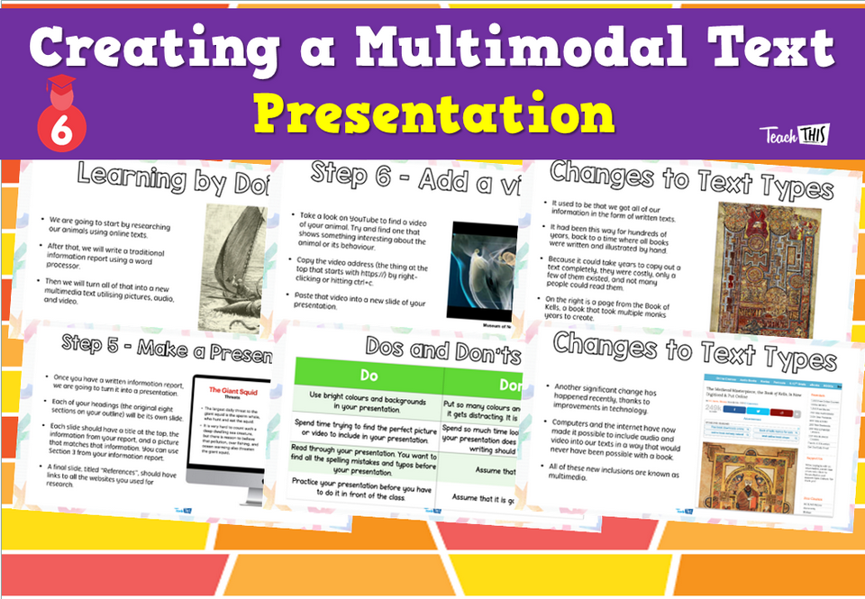 Creating a Multimedia Text - Presentation