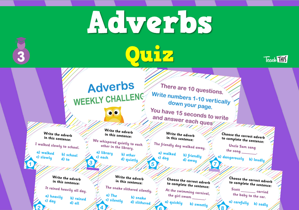 Adverbs - Quiz
