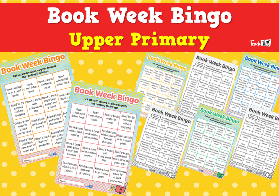 Book Week Bingo - Upper Primary