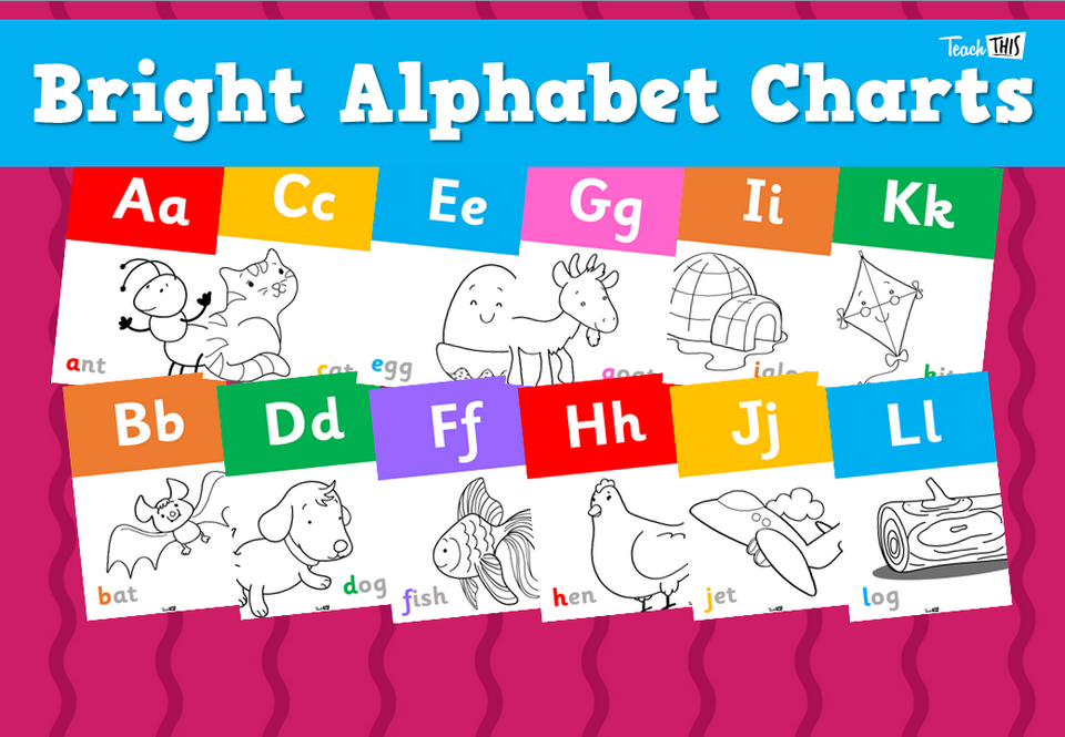 Bright Alphabet Charts