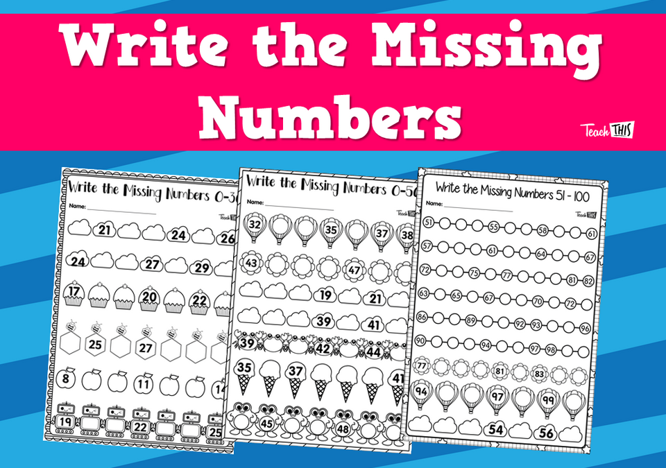 Write the Missing Numbers