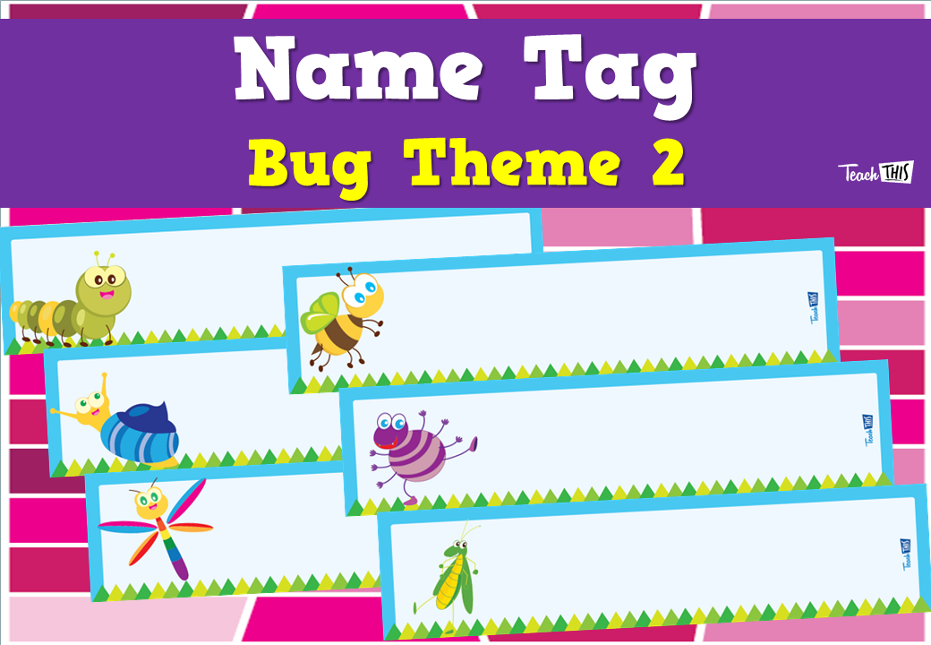 Name Tag - Bug Theme 2