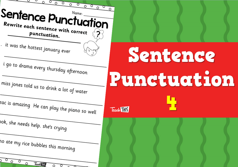 Sentence Punctuation 4
