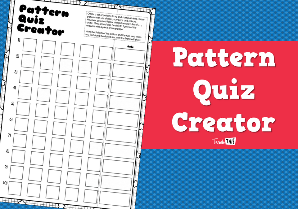 Pattern Quiz Creator