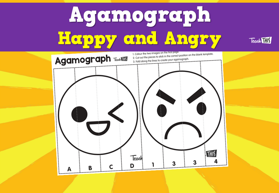 Agamograph- Happy and Angry