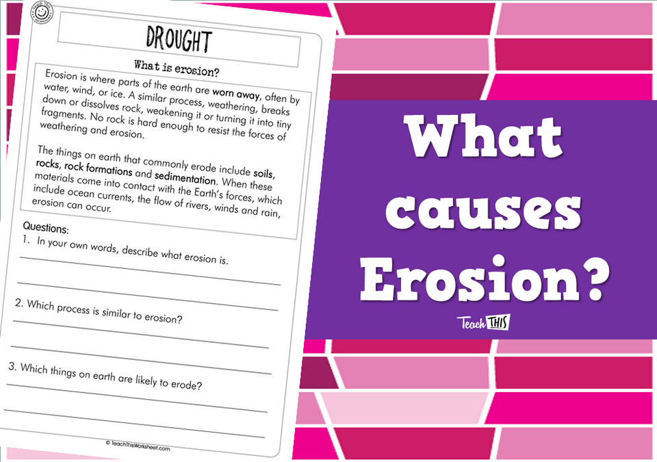 What causes Erosion?
