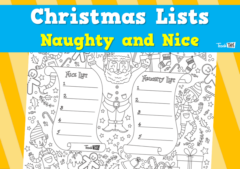 Christmas Lists - Naughty and Nice